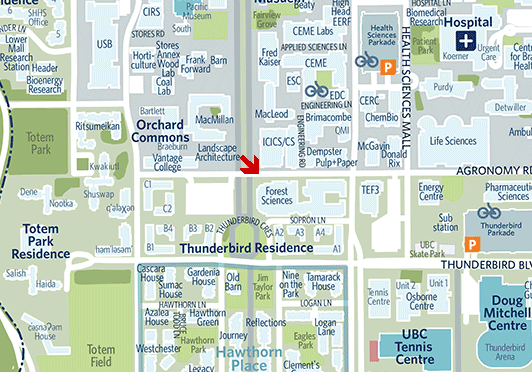 map of UBC