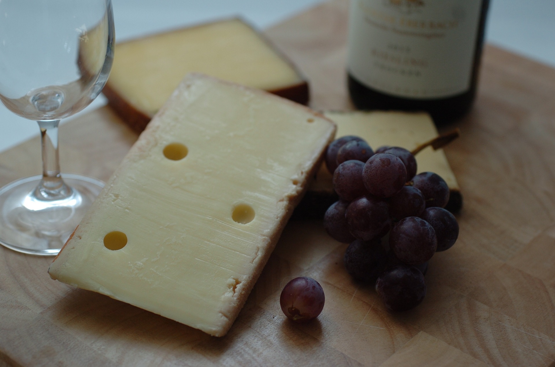 wine and cheese platter